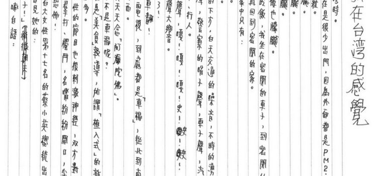 夢中的翅膀-我在臺灣的感覺